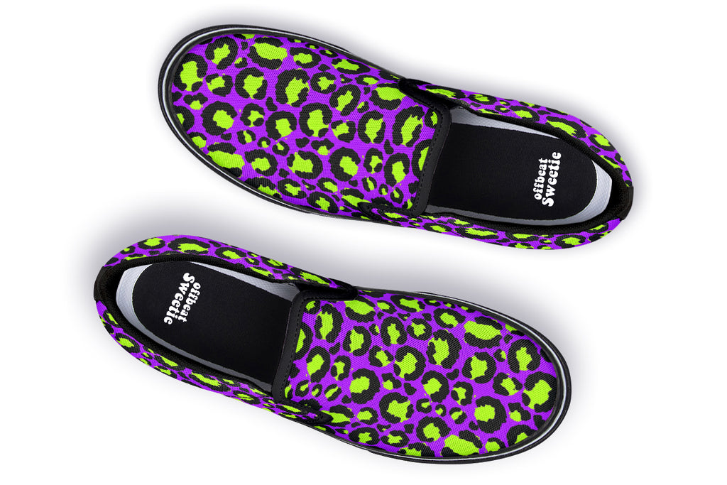 Zombie Leopard Slip Ons