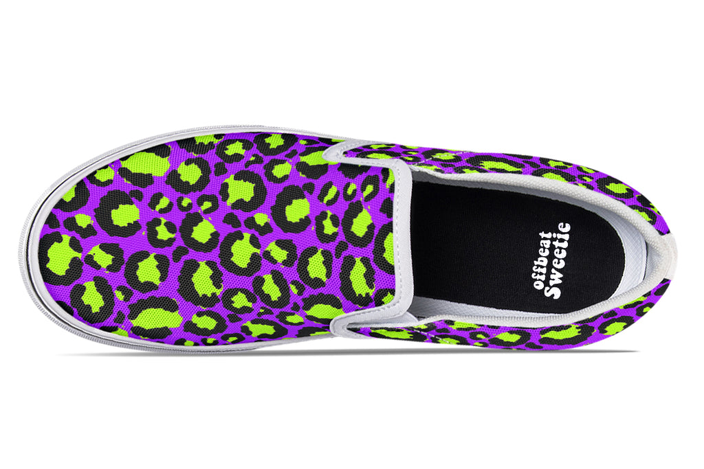 Zombie Leopard Slip Ons