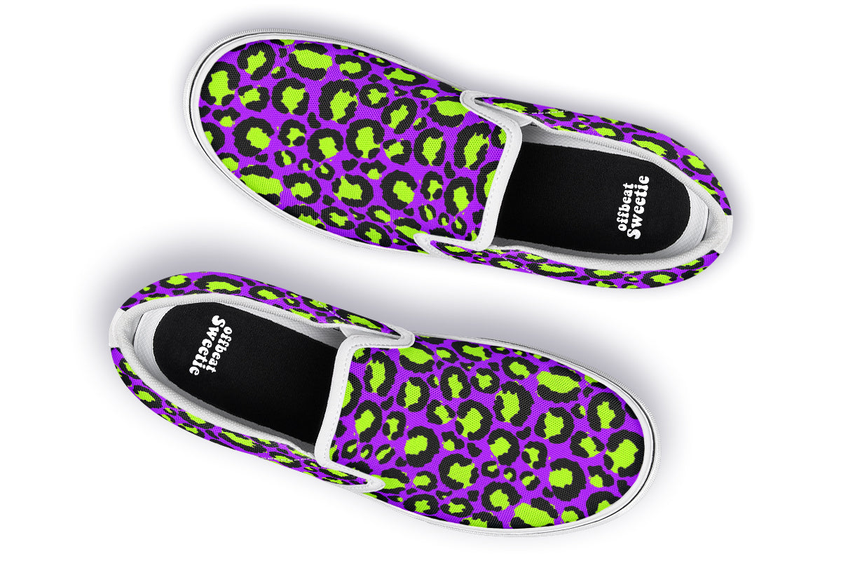 Zombie Leopard Slip Ons