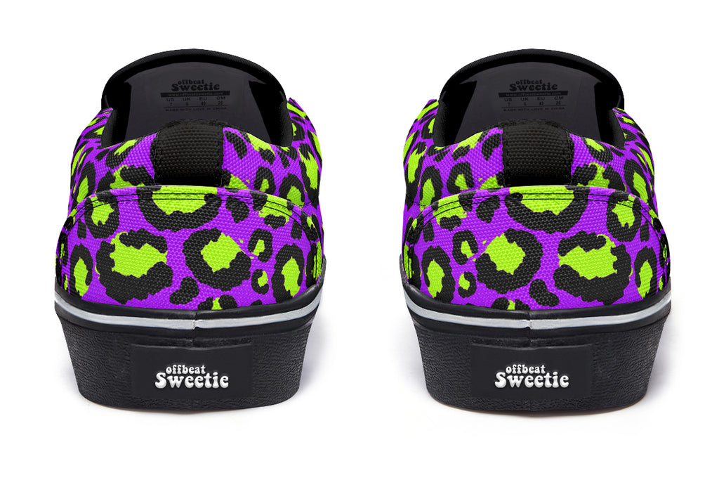 Zombie Leopard Slip Ons