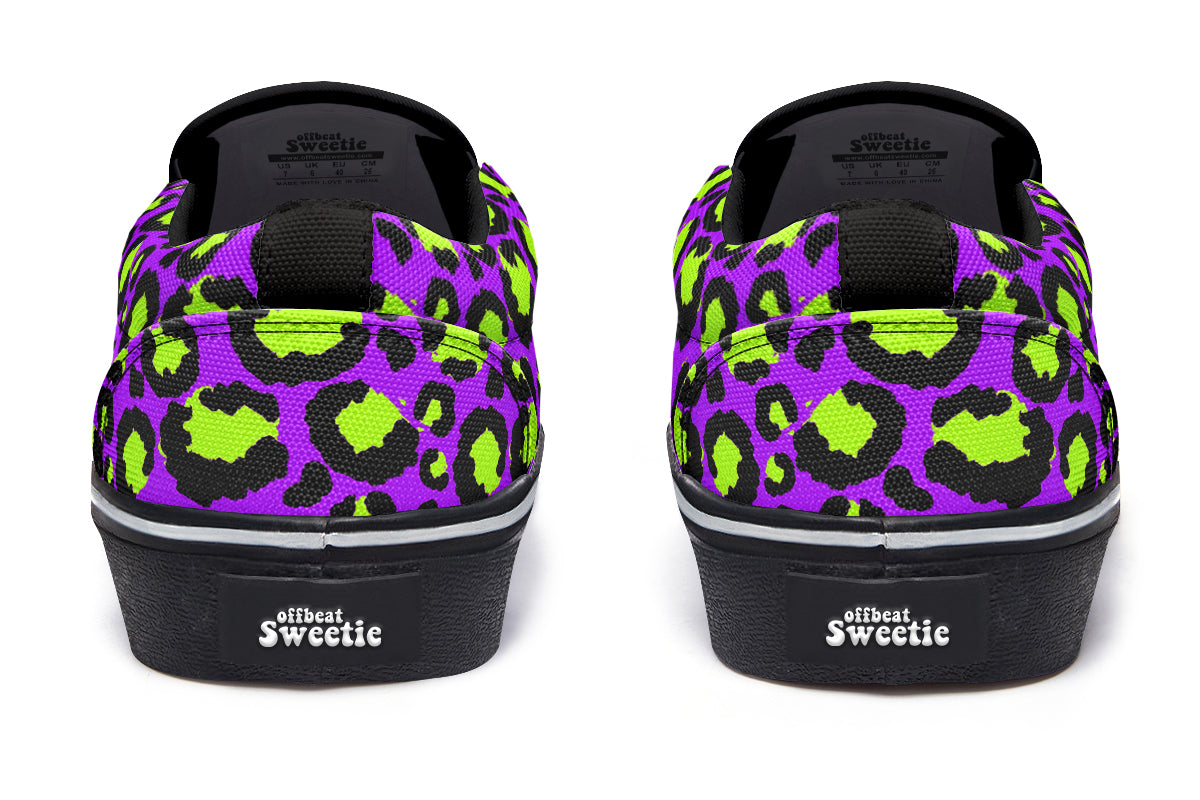 Zombie Leopard Slip Ons