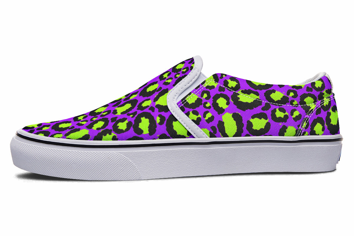 Zombie Leopard Slip Ons