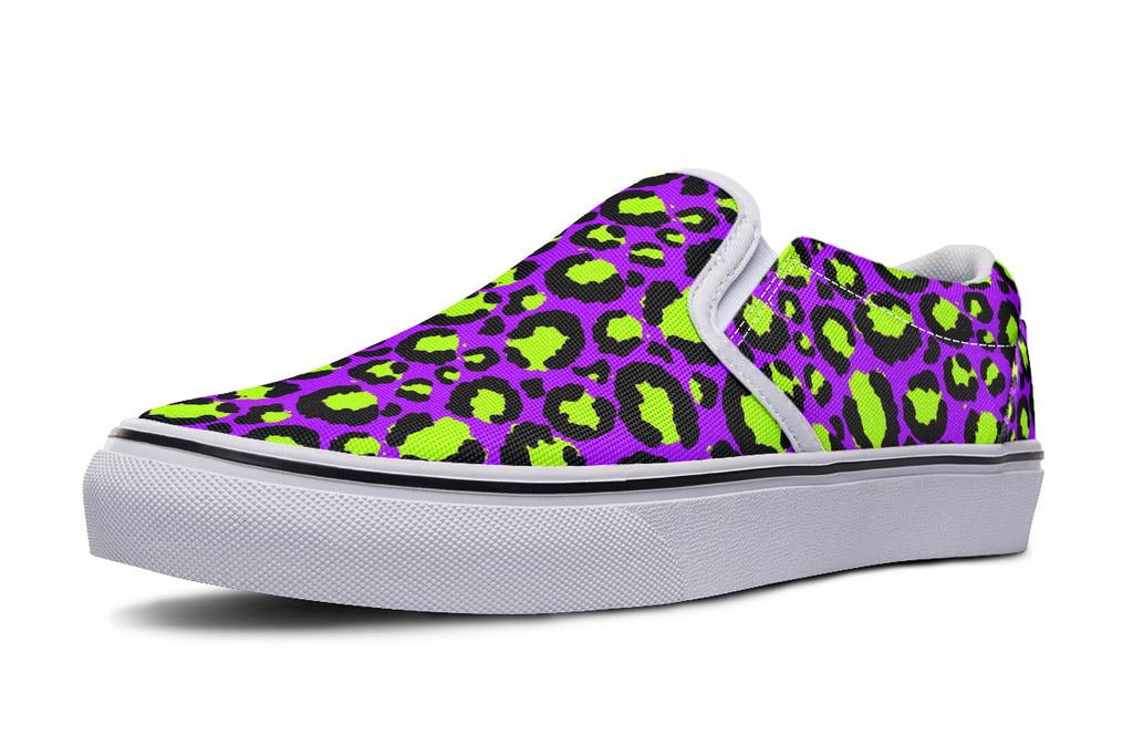Zombie Leopard Slip Ons