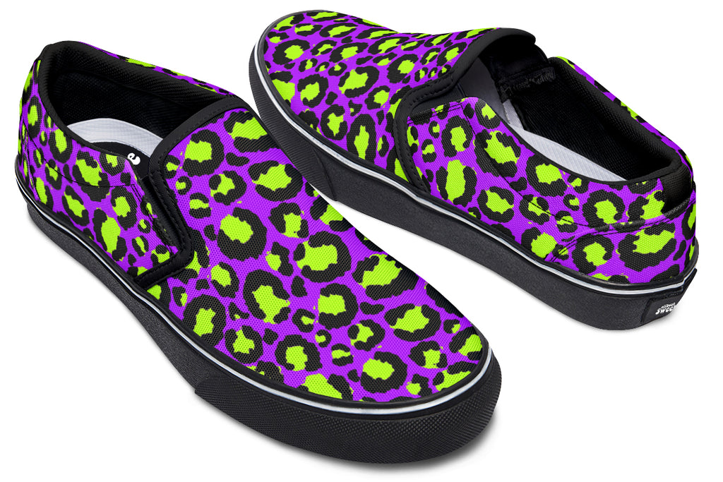 Zombie Leopard Slip Ons