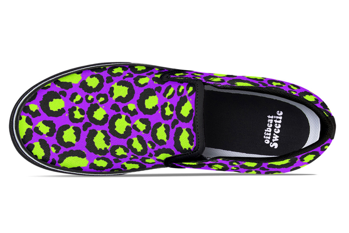 Zombie Leopard Slip Ons