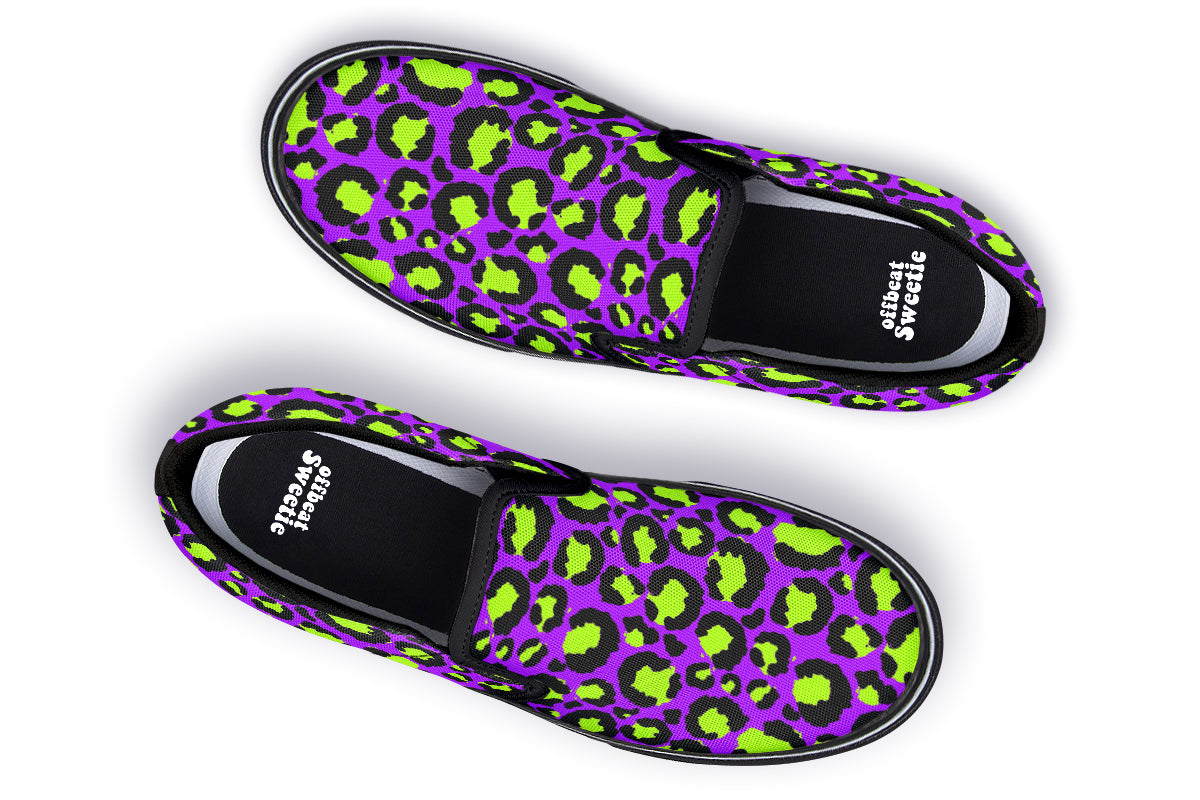 Zombie Leopard Slip Ons