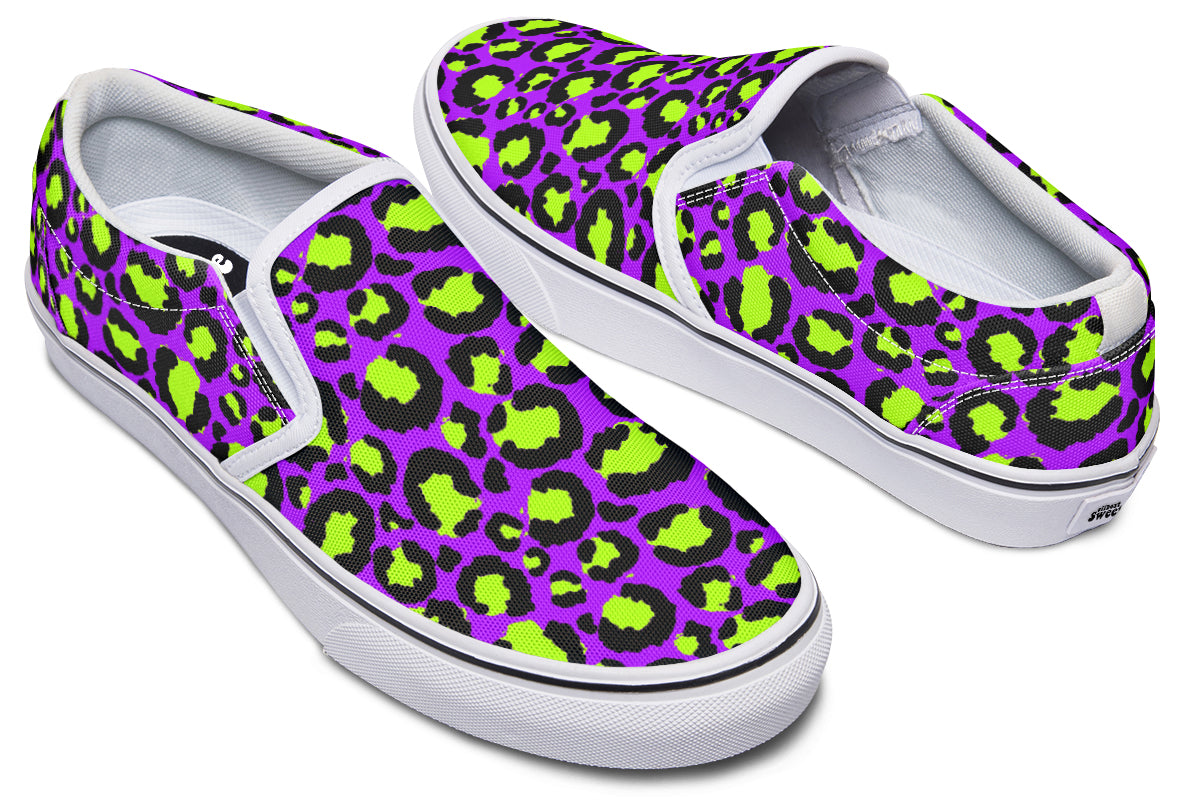 Zombie Leopard Slip Ons
