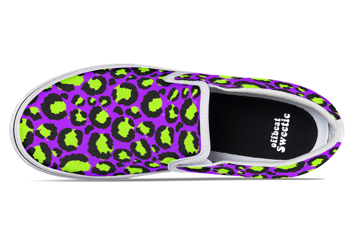 Zombie Leopard Slip Ons