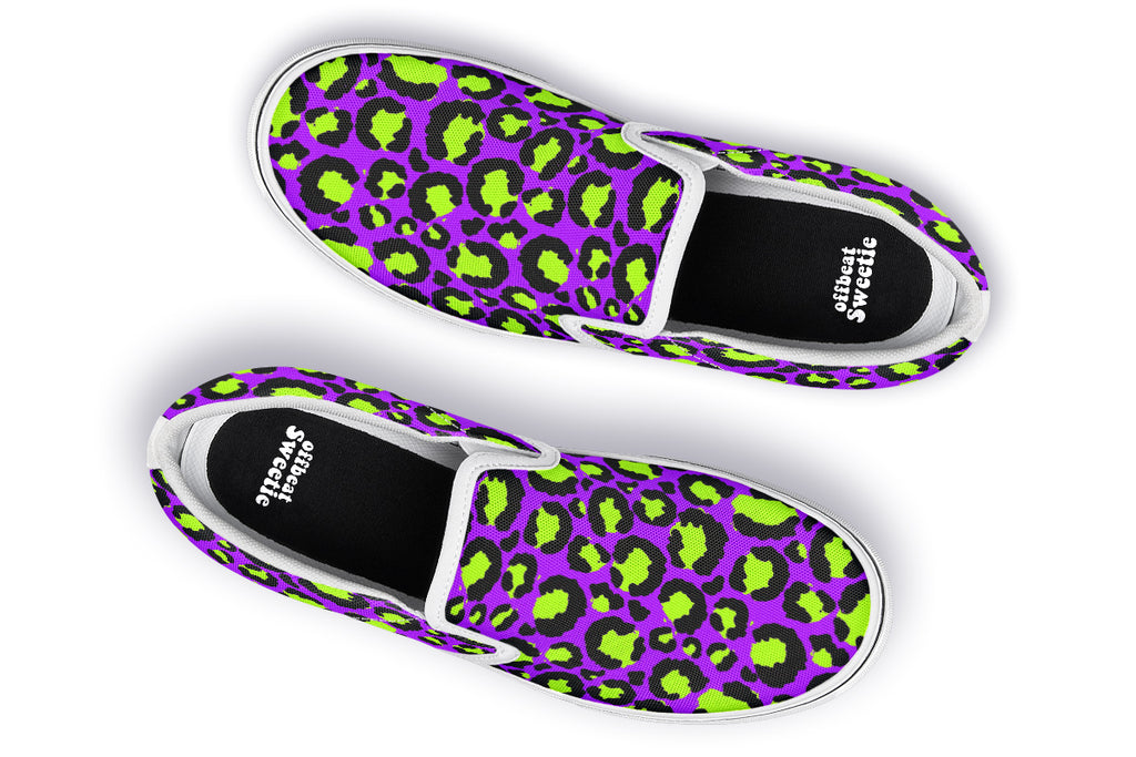 Zombie Leopard Slip Ons