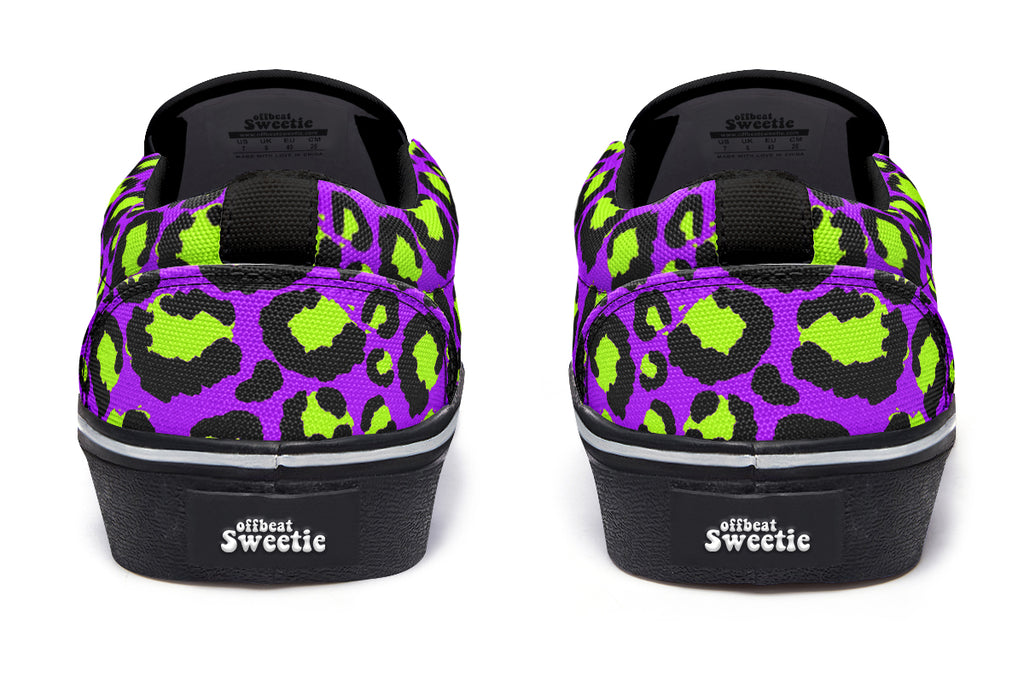 Zombie Leopard Slip Ons