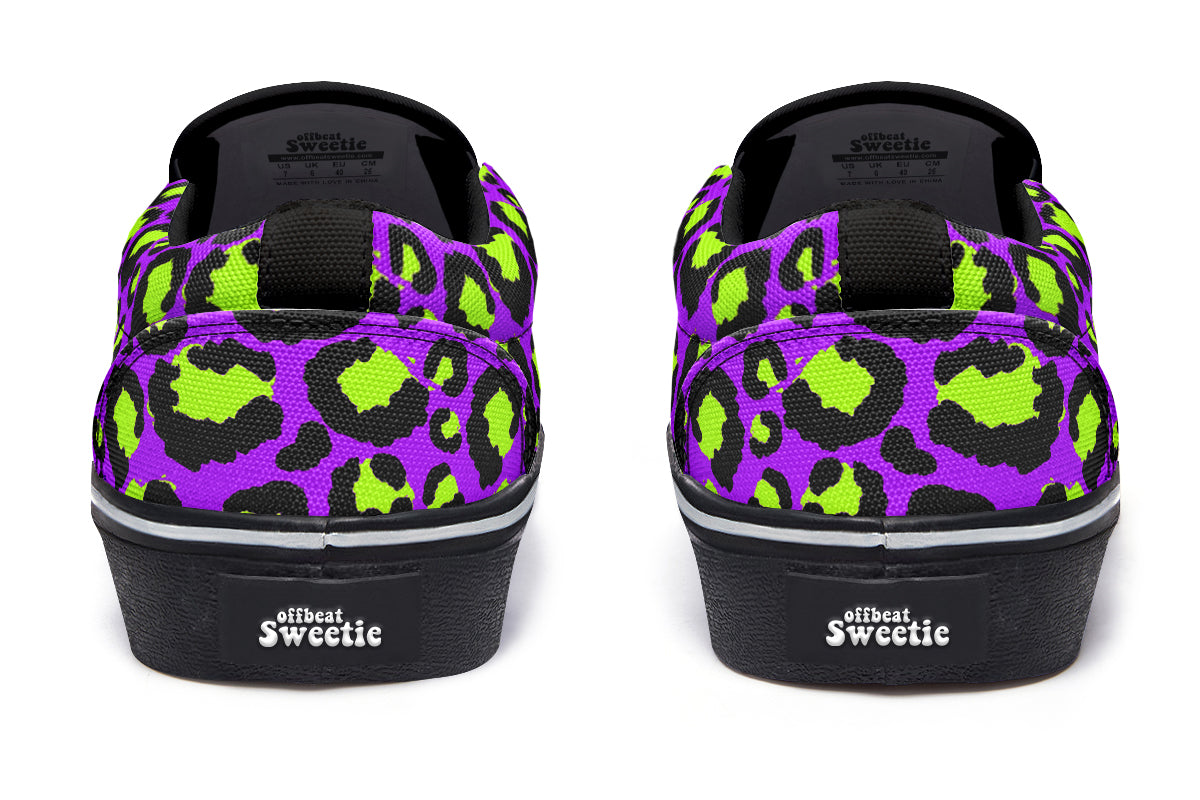 Zombie Leopard Slip Ons