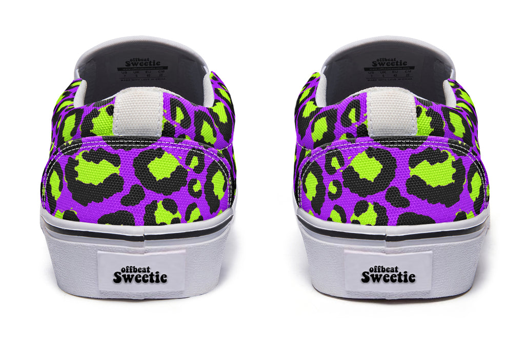 Zombie Leopard Slip Ons