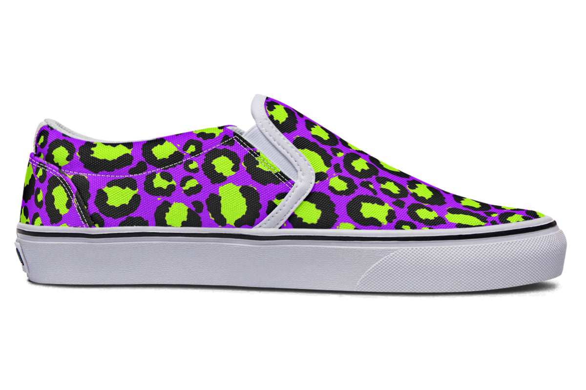 Zombie Leopard Slip Ons