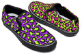 Zombie Leopard x Neon Leopard Mismatch Slip Ons