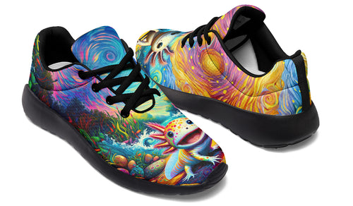 Adorable Axolotls Sneakers - Offbeat Sweetie