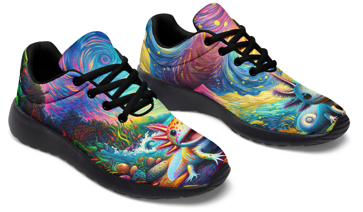 Adorable Axolotls Sneakers - Offbeat Sweetie