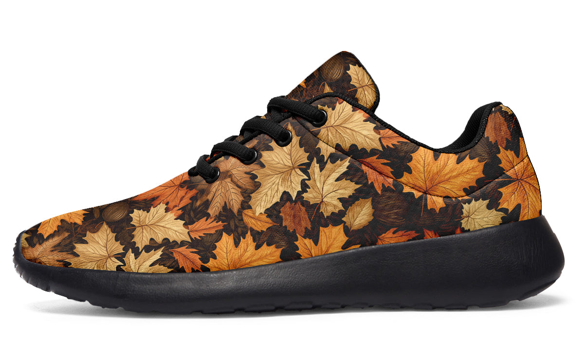 Autumn Leaves Sneakers Black Sole Offbeat Sweetie