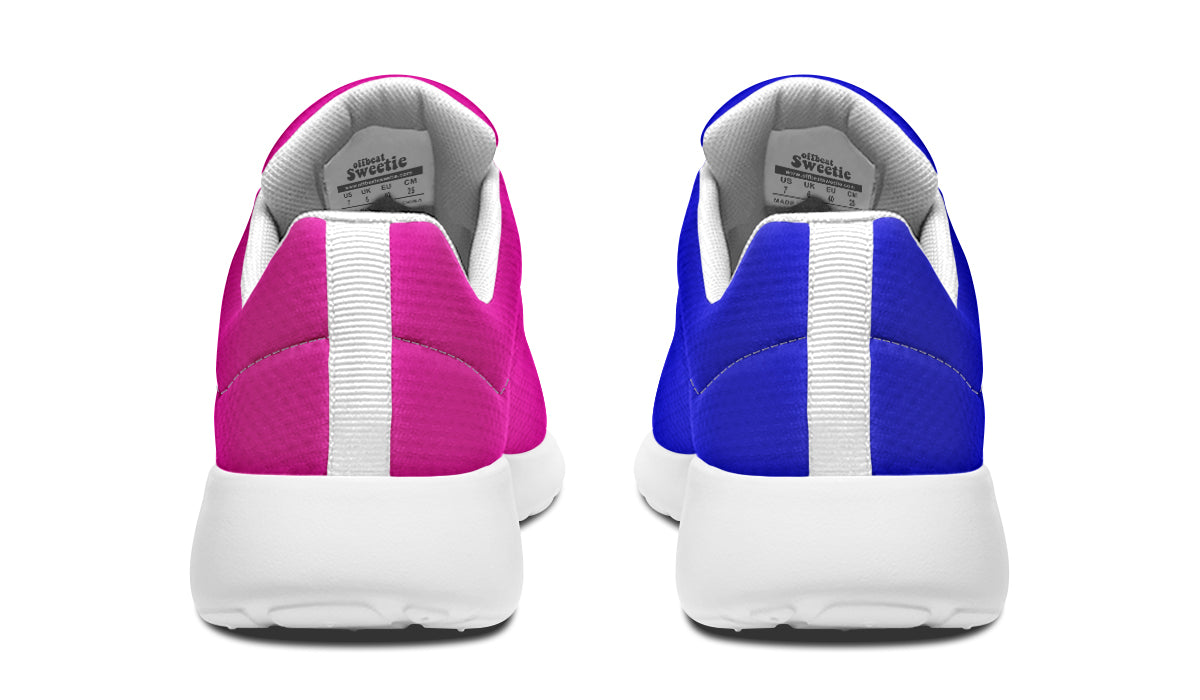 Blue And Pink Mismatch Sneakers - Offbeat Sweetie