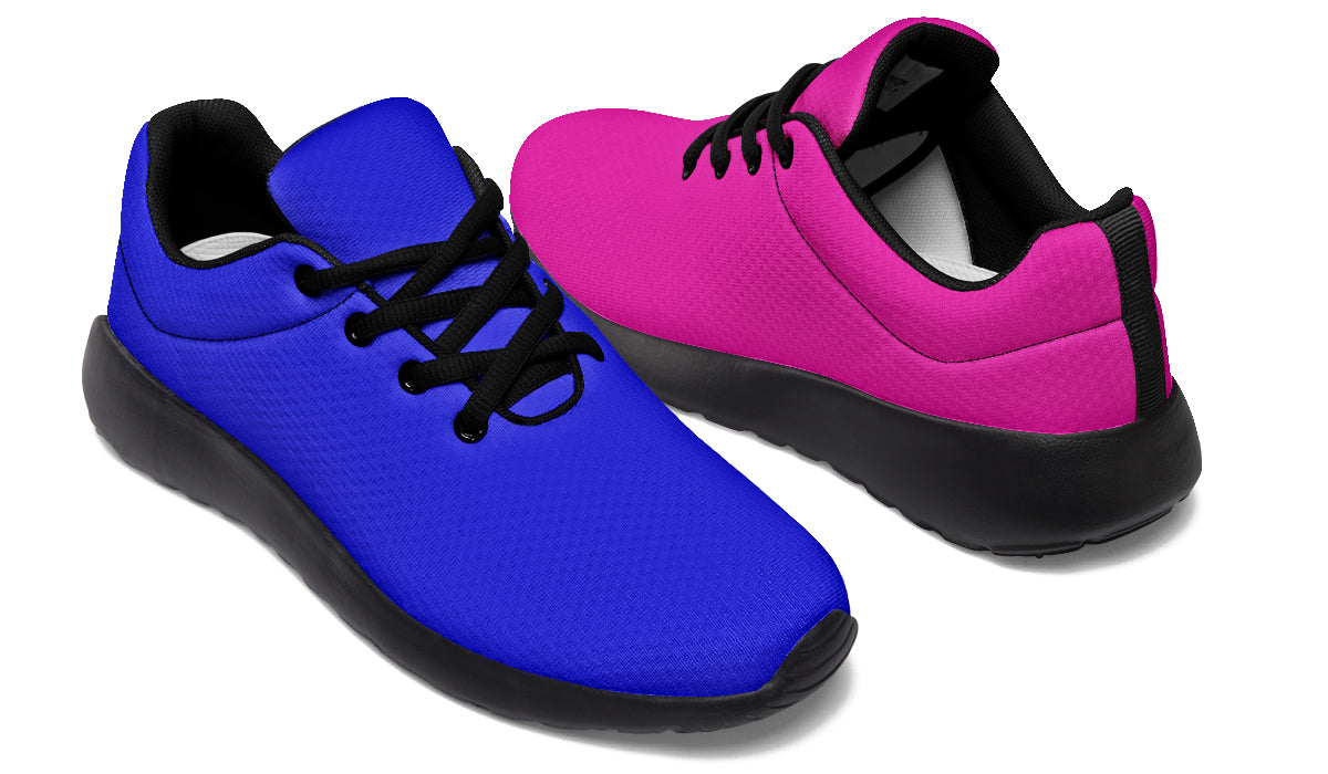 Blue And Pink Mismatch Sneakers - Offbeat Sweetie