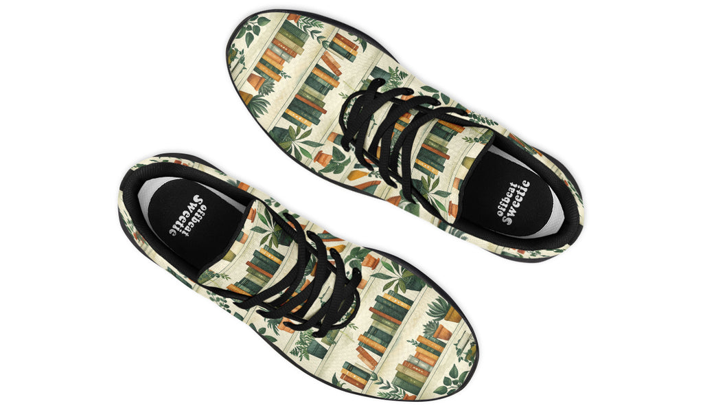 Books And Plants Sneakers - Offbeat Sweetie