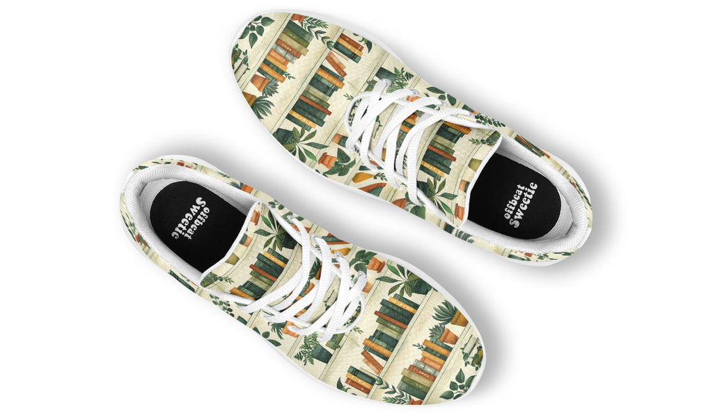 Books And Plants Sneakers - Offbeat Sweetie