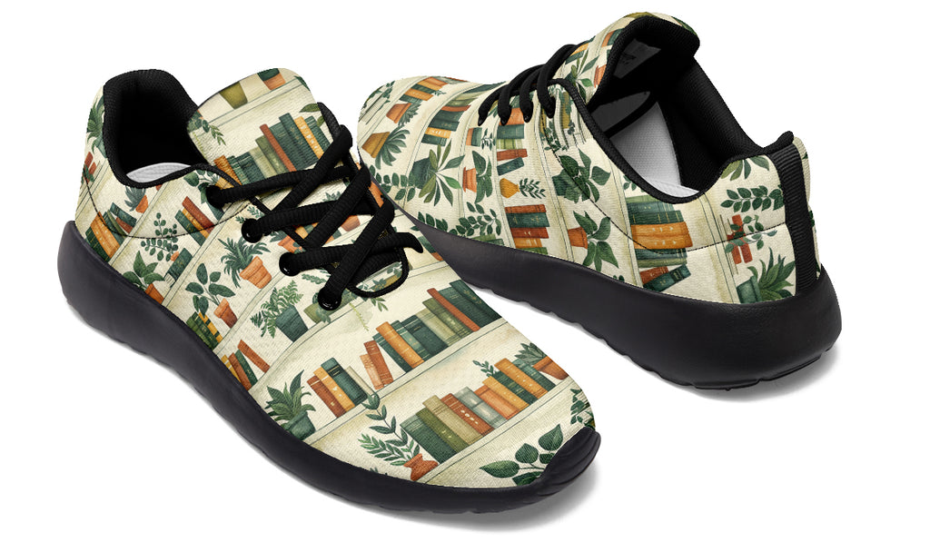 Books And Plants Sneakers - Offbeat Sweetie