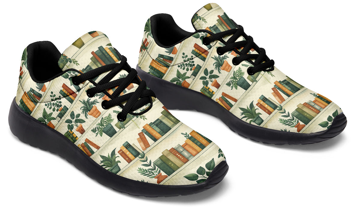 Books And Plants Sneakers - Offbeat Sweetie
