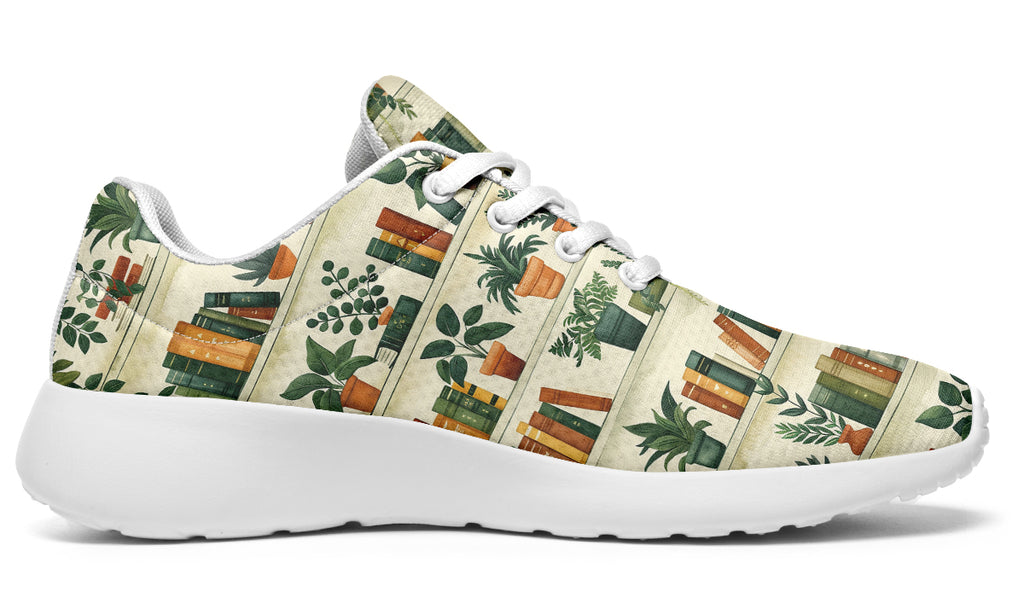 Books And Plants Sneakers - Offbeat Sweetie