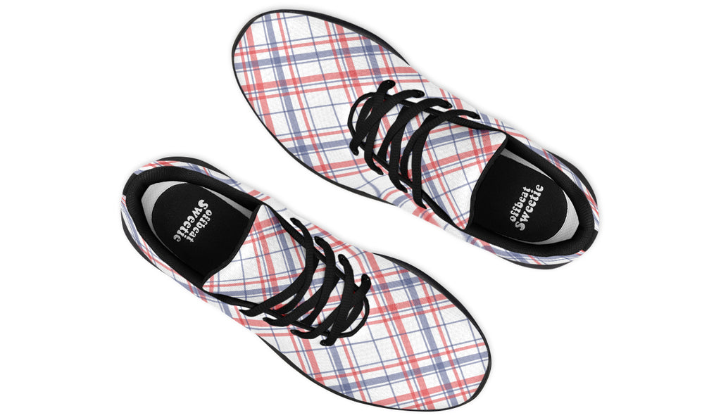 Candy Stripe Plaid Sneakers