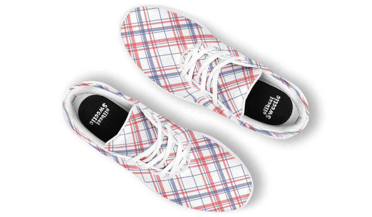 Candy Stripe Plaid Sneakers