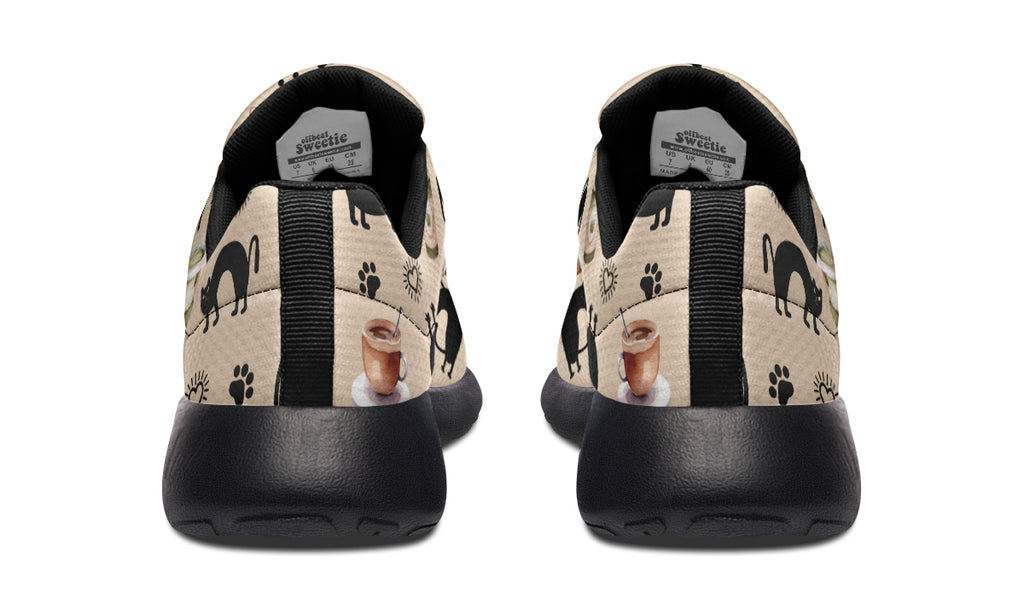 Cozy Coffee Cat Sneakers