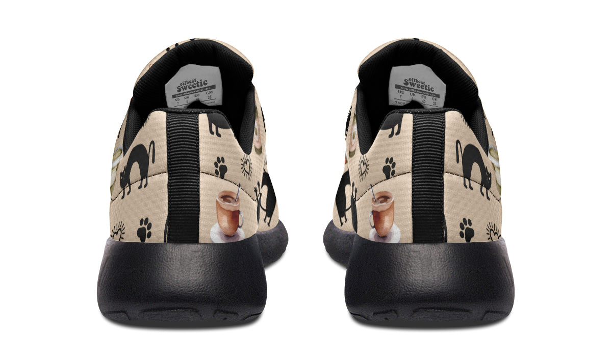 Cozy Coffee Cat Sneakers