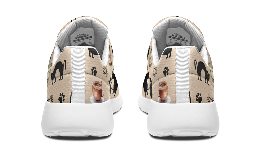 Cozy Coffee Cat Sneakers