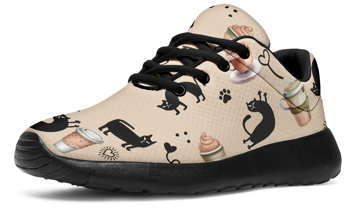 Cozy Coffee Cat Sneakers