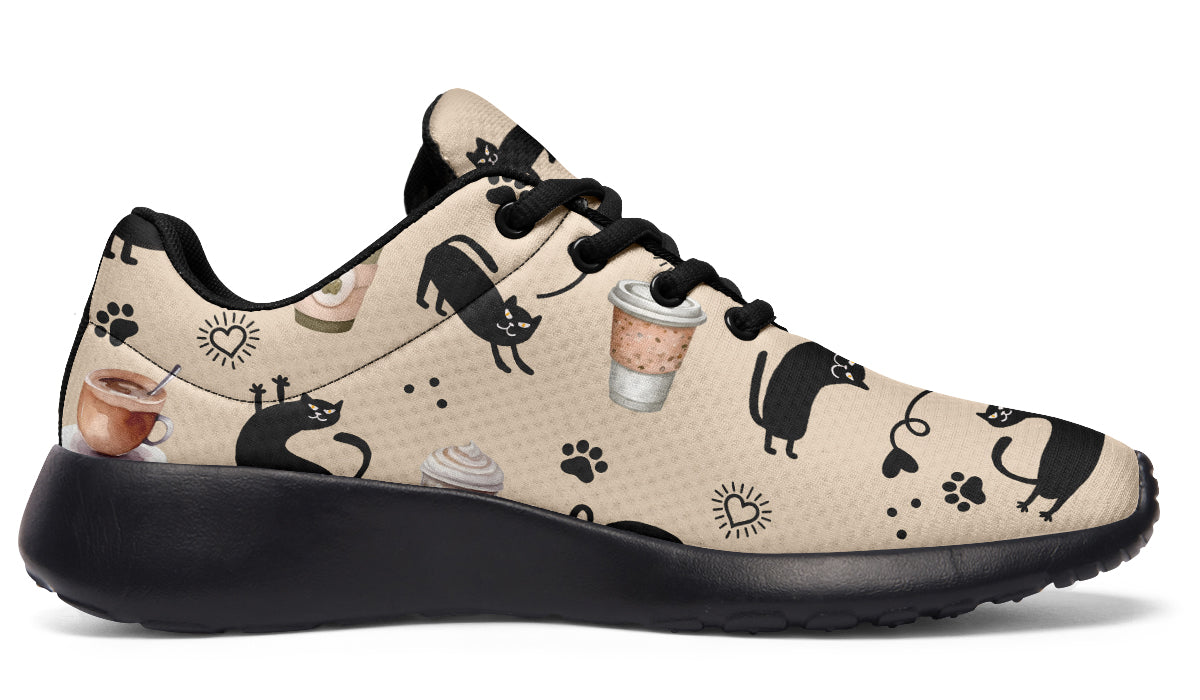 Cozy Coffee Cat Sneakers