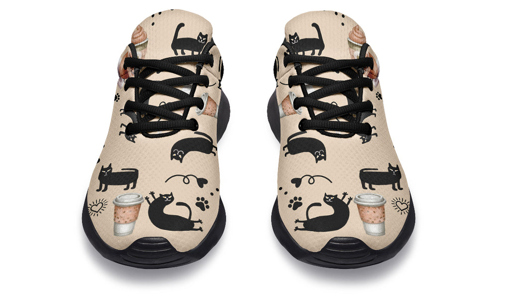 Cozy Coffee Cat Sneakers