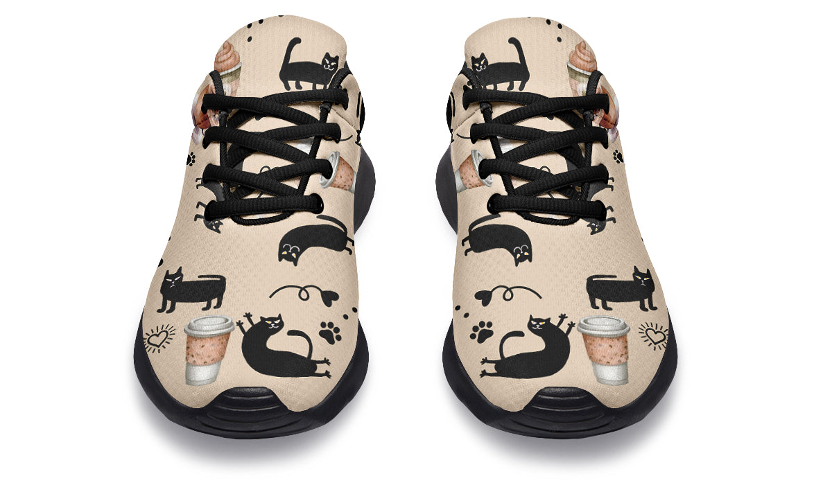 Cozy Coffee Cat Sneakers