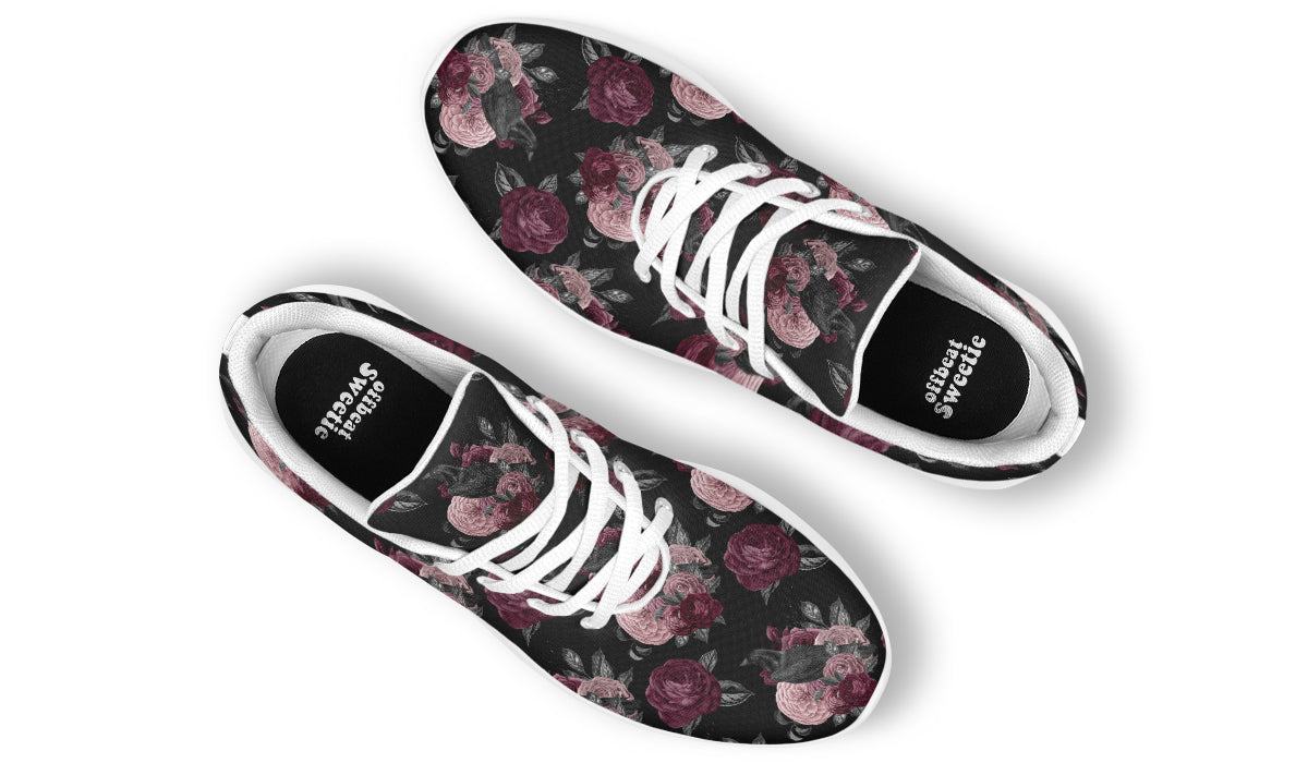 Crows And Roses Sneakers - Offbeat Sweetie