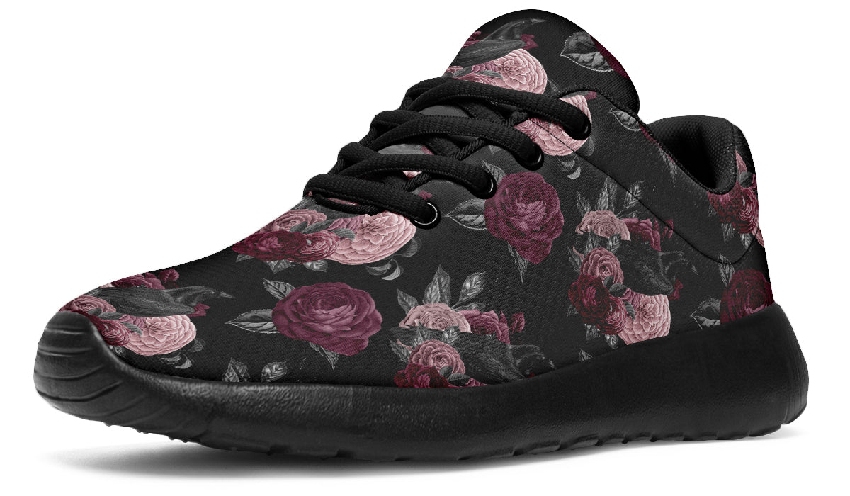 Crows And Roses Sneakers - Offbeat Sweetie