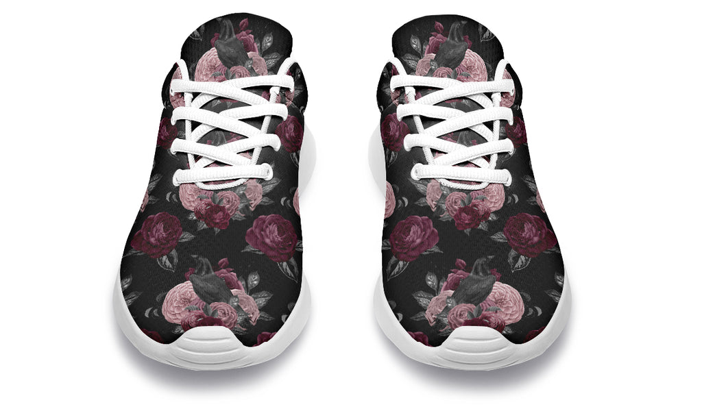 Crows And Roses Sneakers - Offbeat Sweetie