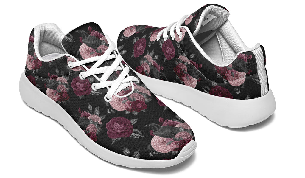 Crows And Roses Sneakers - Offbeat Sweetie