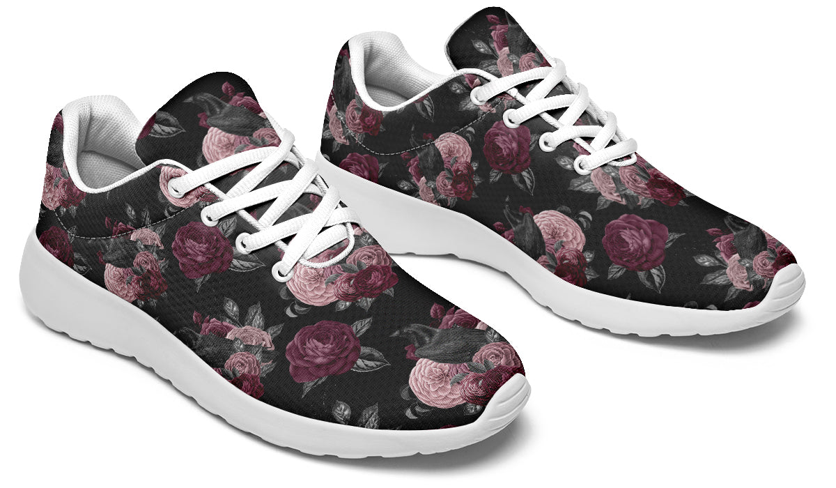 Crows And Roses Sneakers - Offbeat Sweetie