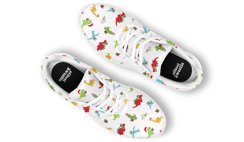 Dino Christmas Sneakers - Offbeat Sweetie