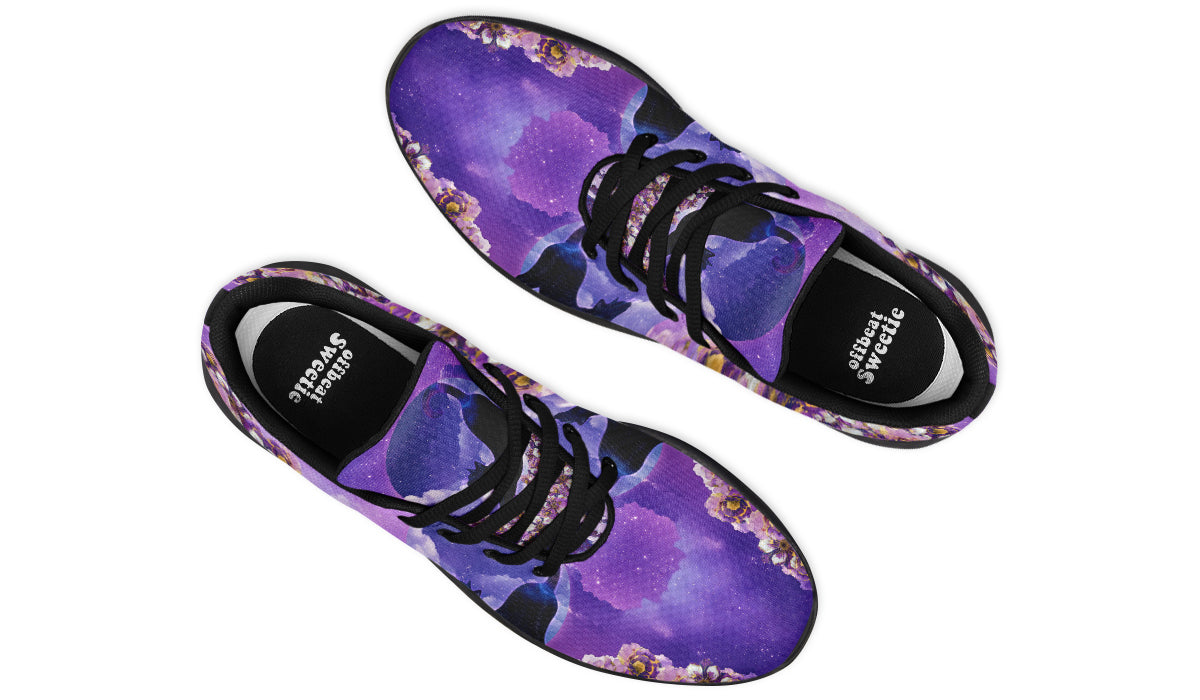 Enchanted Lavender Moon Cat Sneakers