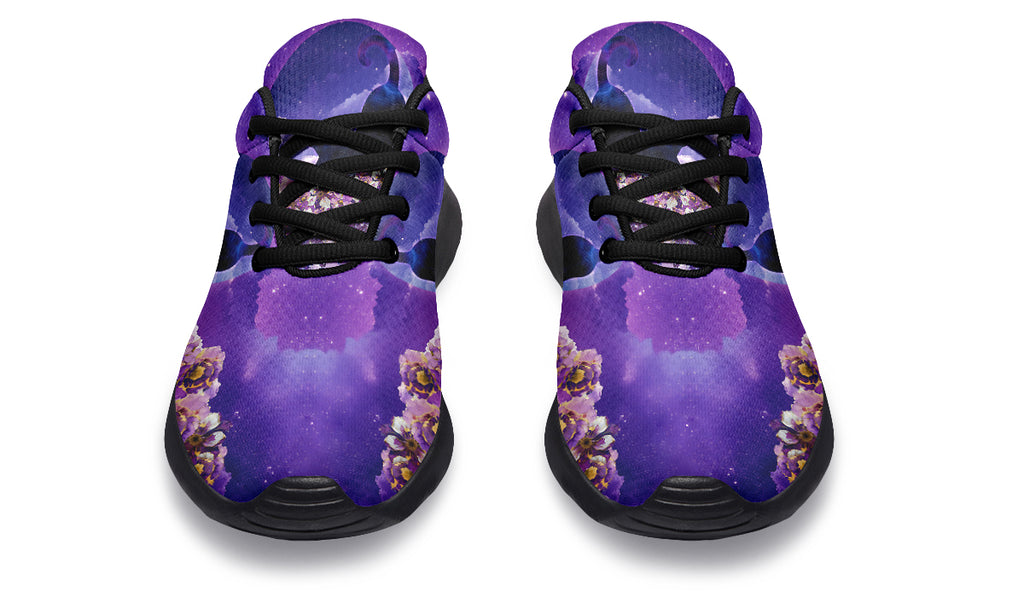 Enchanted Lavender Moon Cat Sneakers