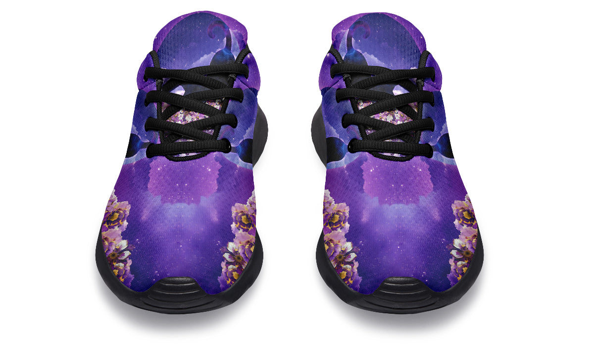 Enchanted Lavender Moon Cat Sneakers