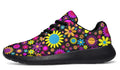 Funky Retro Flowers Sneakers - Offbeat Sweetie