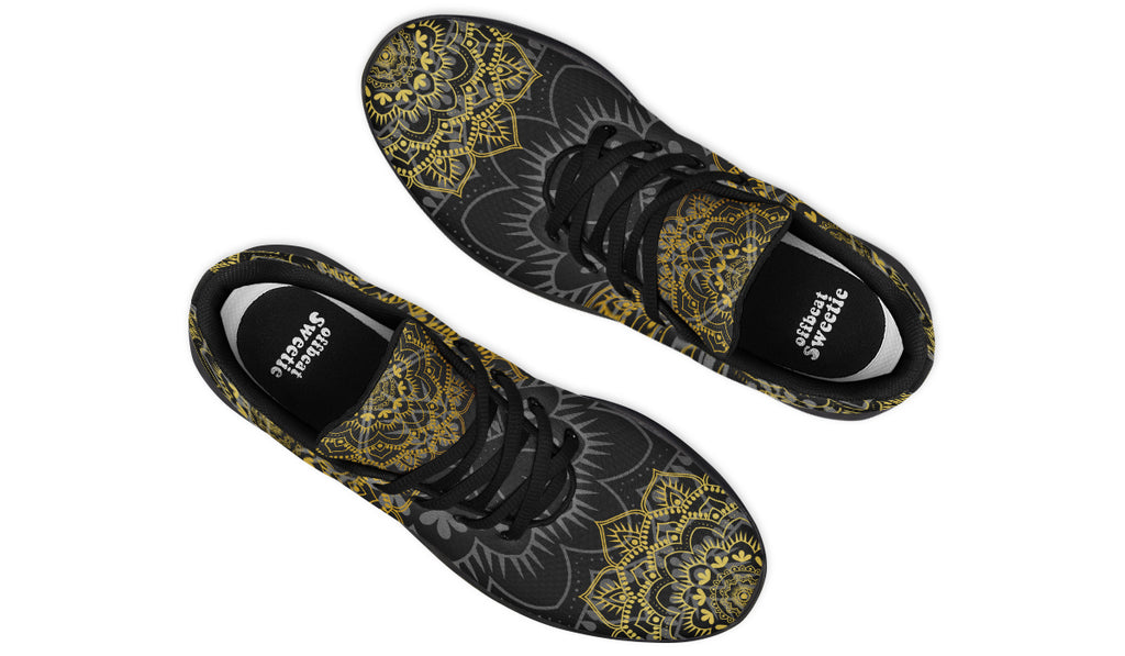 Golden Mandala Sneakers - Offbeat Sweetie