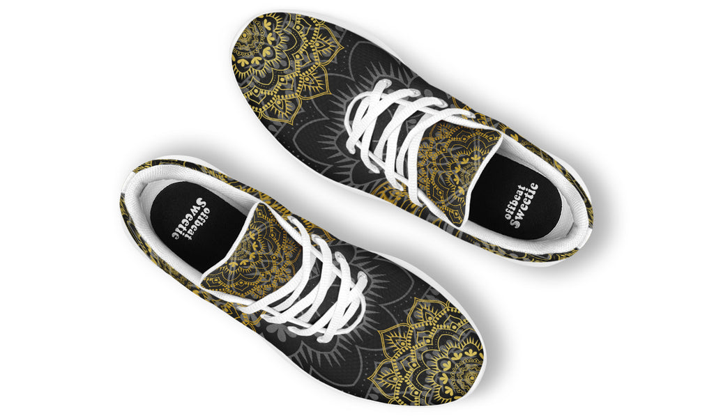 Golden Mandala Sneakers - Offbeat Sweetie