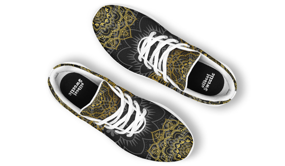 Golden Mandala Sneakers - Offbeat Sweetie
